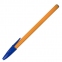Ручка шариковая STAFF "Basic Orange BP-01", письмо 750 метров, СИНЯЯ, длина корпуса 14 см, узел 1 мм, 143740 - 1