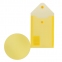 Папка-конверт с кнопкой МАЛОГО ФОРМАТА (105х148 мм), А6, желтая, 0,18 мм, BRAUBERG, 227319 - 5