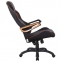 Кресло компьютерное BRABIX "Techno Pro GM-003", ткань, черное/серое, вставки оранжевые, 531813 - 4
