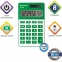 Калькулятор карманный BRAUBERG PK-608-GN (107x64 мм), 8 разрядов, двойное питание, ЗЕЛЕНЫЙ, 250520 - 2