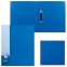 Папка на 2 кольцах БЮРОКРАТ, 40 мм, внутренний карман, синяя, до 250 листов, 0,8 мм, 0812/2Rblue - 1