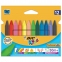 Мелки пластиковые утолщенные BIC "Plastidecor", 12 цветов, трехгранные, картонная упаковка, подвес, 829773 - 1