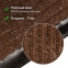 Коврик входной ворсовый влаго-грязезащитный LAIMA, 60х90 см, ребристый, толщина 7 мм, коричневый, 602868 - 9