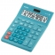 Калькулятор настольный CASIO GR-12С-LB (210х155 мм), 12 разрядов, двойное питание, ГОЛУБОЙ, GR-12C-LB-W-EP - 1