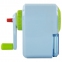 Точилка механическая ЮНЛАНДИЯ "Basic", для ч/гр и цветных карандашей, крепление к столу, корпус голубой с зеленым, 228627 - 1