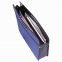 Сумка пластиковая BRAUBERG, А4+, 390х315х70 мм, на молнии, внешний карман, фактура бисер, синяя, 225167 - 4