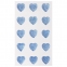 Стразы самоклеящиеся "Сердце", голубые, 16 мм, 15 шт., на подложке, ОСТРОВ СОКРОВИЩ, 661583 - 1