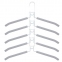Вешалка-плечики трансформер, 5 плечиков, металл с покрытием, белые, BRABIX, 607475 - 2