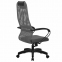 Кресло офисное МЕТТА "SU-B-8" пластик, ткань-сетка, сиденье мягкое, светло-серое - 3