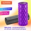 Массажные ролики для йоги и фитнеса 2 в 1, фигурный 33х14 см, цилиндр 33х10 см, фиолетовый/чёрный, DASWERK, 680026 - 1