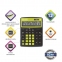 Калькулятор настольный BRAUBERG EXTRA COLOR-12-BKLG (206x155 мм), 12 разрядов, двойное питание, ЧЕРНО-САЛАТОВЫЙ, 250477 - 2