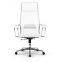 Кресло офисное МЕТТА "К-7" хром, прочная сетка, сиденье и спинка регулируемые, белое - 3