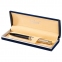 Ручка подарочная шариковая GALANT "Antic", корпус черный с серебристым, золотистые детали, пишущий узел 0,7 мм, синяя, 140388 - 7