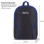 Рюкзак STAFF TRIP универсальный, 2 кармана, черный с синими деталями, 40x27x15,5 см, 270786 - 1