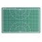 Коврик (мат) для резки BRAUBERG 3-слойный, А3 (450х300 мм), двусторонний, толщина 3 мм, зеленый, 236904 - 3
