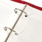 Тетрадь на кольцах А5 (180х220 мм), 80 листов, обложка ПВХ, клетка, BRAUBERG, красный, 403911 - 4
