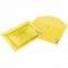 Папка-конверт с кнопкой BRAUBERG, А4, до 100 листов, прозрачная, желтая, 0,15 мм, 228670 - 4