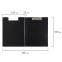 Папка-планшет BRAUBERG "Стандарт", А4 (310х230 мм), с прижимом и крышкой, пластик, черная, 0,9 мм, 221646 - 7