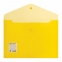 Папка-конверт с кнопкой BRAUBERG А4 до 100 л. прозрачная желтая СВЕРХПРОЧНАЯ 0,18 мм, 270472 - 2