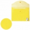 Папка-конверт с кнопкой BRAUBERG, А4, до 100 листов, прозрачная, желтая, 0,15 мм, 228670 - 5