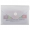 Папка-конверт с кнопкой МАЛОГО ФОРМАТА (74х105 мм), А7 (для визиток), матовая прозрачная, 0,18 мм BRAUBERG, 227325 - 6