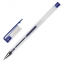 Ручка гелевая STAFF "Basic" GP-789, СИНЯЯ, корпус прозрачный, хромированные детали, узел 0,5 мм, 142788 - 1