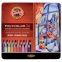 Карандаши цветные художественные KOH-I-NOOR "Polycolor", 24 цвета, 3,8 мм, металлическая коробка, 3824024002PL - 1