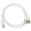 Кабель белый USB 2.0-Type-C, 1 м, SONNEN, медь, для передачи данных и зарядки, 513558 - 3