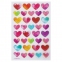 Наклейки гелевые "Сердца", многоразовые, с блестками, 10х15 см, ЮНЛАНДИЯ, 661830 - 1