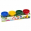 Пластилин-тесто для лепки BRAUBERG KIDS, 4 цвета, 200 г, яркие классические цвета, крышки-штампики, 106714 - 1
