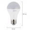 Лампа светодиодная ЭРА, 10 (70) Вт, цоколь E27, груша, теплый белый свет, 25000 ч., LED smdA60-10w-827-E27ECO - 2