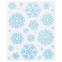 Украшение для окон и стекла ЗОЛОТАЯ СКАЗКА "Голубые снежинки 3", 30х38 см, ПВХ, 591197 - 1