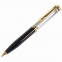 Ручка подарочная шариковая GALANT "Antic", корпус черный с серебристым, золотистые детали, пишущий узел 0,7 мм, синяя, 140388 - 6