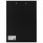 Папка-планшет STAFF "EVERYDAY", А4 (230х314 мм), с прижимом и крышкой, картон/бумвинил, РОССИЯ, черная, 229053 - 4
