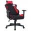 Кресло компьютерное BRABIX "GT Racer GM-101", подушка, ткань, черное/красное, 531820 - 3