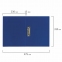 Папка с боковым металлическим прижимом STAFF, синяя, до 100 листов, 0,5 мм, 229232 - 7