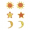 Наклейки из EVA "Звезды", 12 шт., желтые, ОСТРОВ СОКРОВИЩ, 661454 - 3