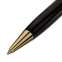 Ручка подарочная шариковая GALANT "ABRIS", корпус черный, золотистые детали, узел 0,7 мм, синяя, 143500 - 4