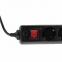 Сетевой фильтр SONNEN U-3515, 5 розеток, с заземлением, выключатель, 10 А, 5 м, черный, 513490 - 2