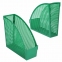 Лоток вертикальный для бумаг STAFF "Profit", 270х100х250 мм, сетчатый, полипропилен, зеленый, 237254 - 1