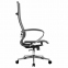 Кресло офисное МЕТТА "К-7" хром, прочная сетка, сиденье и спинка регулируемые, черное - 2