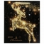 Пакет подарочный новогодний 26,5x12,7x33 см ЗОЛОТАЯ СКАЗКА "Midnight Deer", фольга, 608231 - 1