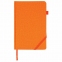 Ежедневник недатированный А5 138x213 мм BRAUBERG "Finest" под кожу, резинка, 136 л., оранжевый, 111873 - 2