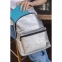 Рюкзак BRAUBERG TYVEK крафтовый с водонепроницаемым покрытием, серебристый, 34х26х11 см, 229891 - 3