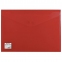 Папка-конверт с кнопкой BRAUBERG, А4, до 100 листов, непрозрачная, красная, СВЕРХПРОЧНАЯ 0,2 мм, 221364 - 1