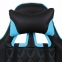Кресло компьютерное BRABIX "GT Master GM-110", две подушки, экокожа, черное/голубое, 531928 - 8