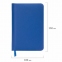 Ежедневник недатированный МАЛЫЙ ФОРМАТ А6 (100x150 мм) BRAUBERG "Select", балакрон, 160 л., синий, 111686 - 2
