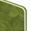 Еженедельник датированный 2023 МАЛЫЙ ФОРМАТ 95х155 мм А6, BRAUBERG "Foliage", под кожу, зеленый, 113980 - 4