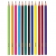 Карандаши цветные ПИФАГОР "ФЕЯ", 12 цветов, пластиковые, классические, заточенные, 181338 - 1