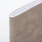 Тетрадь-скетчбук 60 л. обложка кожзам под замшу, сшивка, B5 (179х250мм), 70 г/м2, СЕРЫЙ, BRAUBERG CAPRISE, 403865 - 6